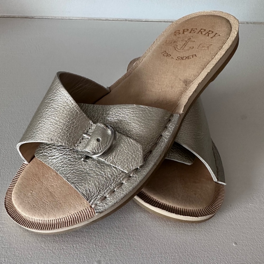 Sperry Top Sider Metallic Slides - Picture 4 of 14